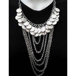 NEW Multi-layer Chunky Coin Statement Necklace